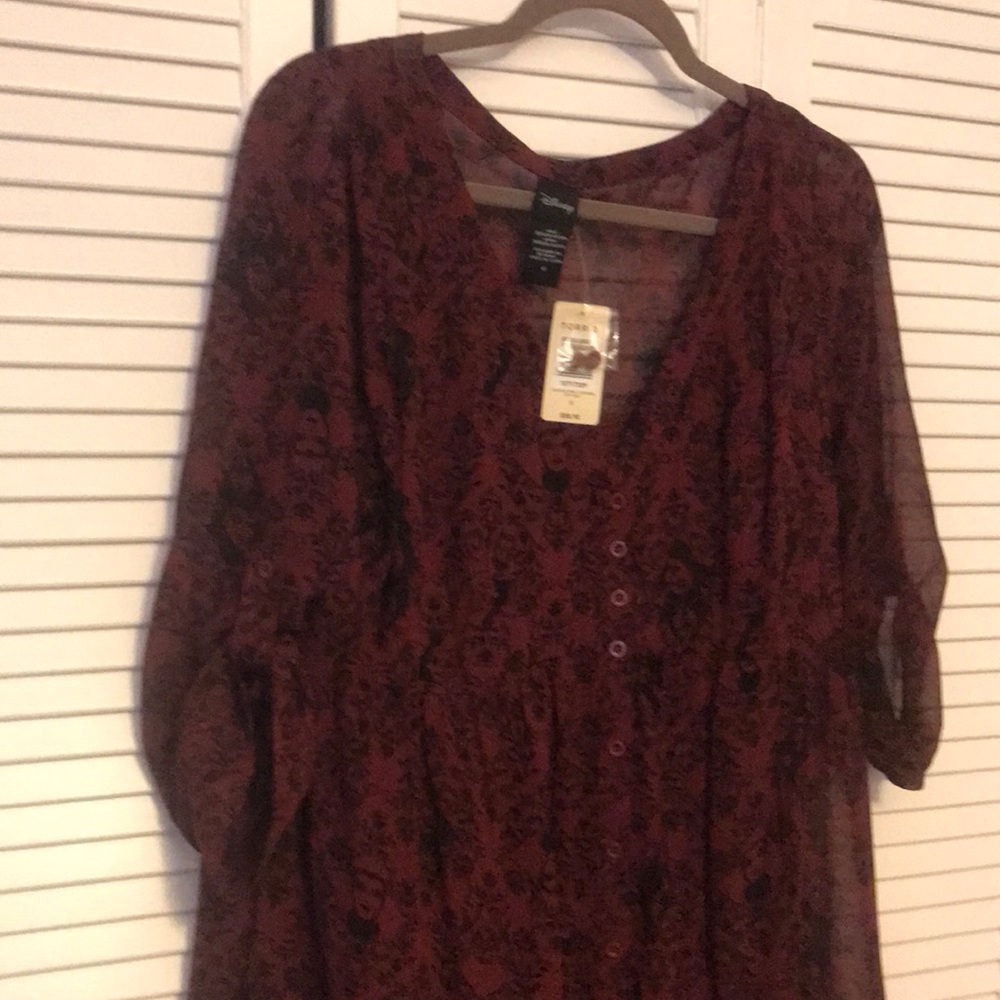Disney Villains Torrid Chiffon Shirt Dress